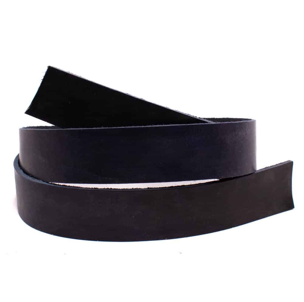 Belt blank leather, Black